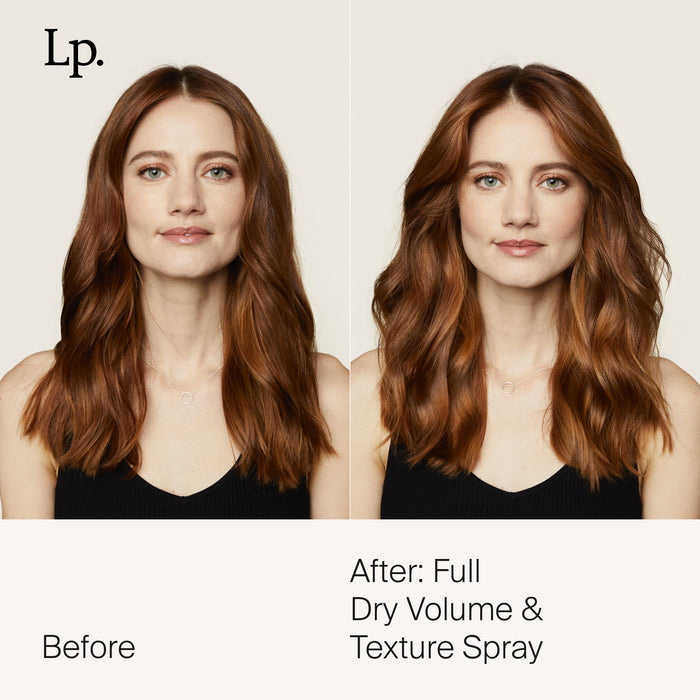 Living Proof Full Dry Volume & Texture Spray before and after use
