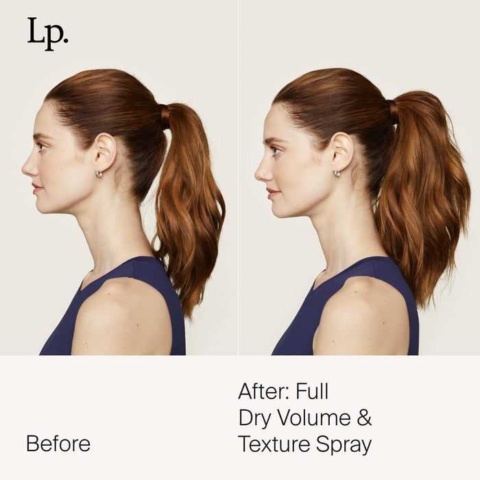 Living Proof Full Dry Volume & Texture Spray before and after use