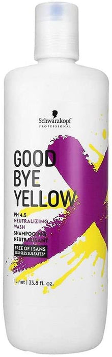Schwarzkopf Goodbye Yellow Neutralizing Wash Shampoo 33.8oz.
