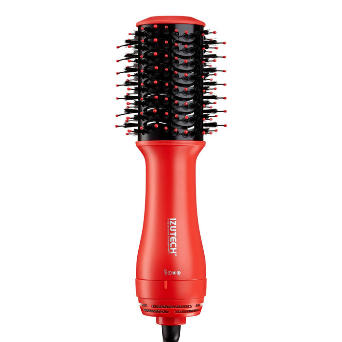 IZUTECH TORO Portable 2-in-1 Hair Dryer with Volumizing Brush Red