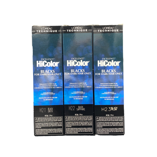 L'Oreal Excellence HiColor - Blacks for Dark Hair Only 1.74 oz.