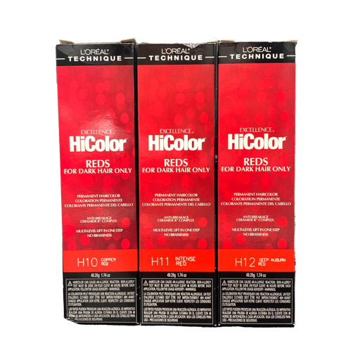 L'Oreal Excellence HiColor - Reds for Dark Hair Only 1.74 oz.