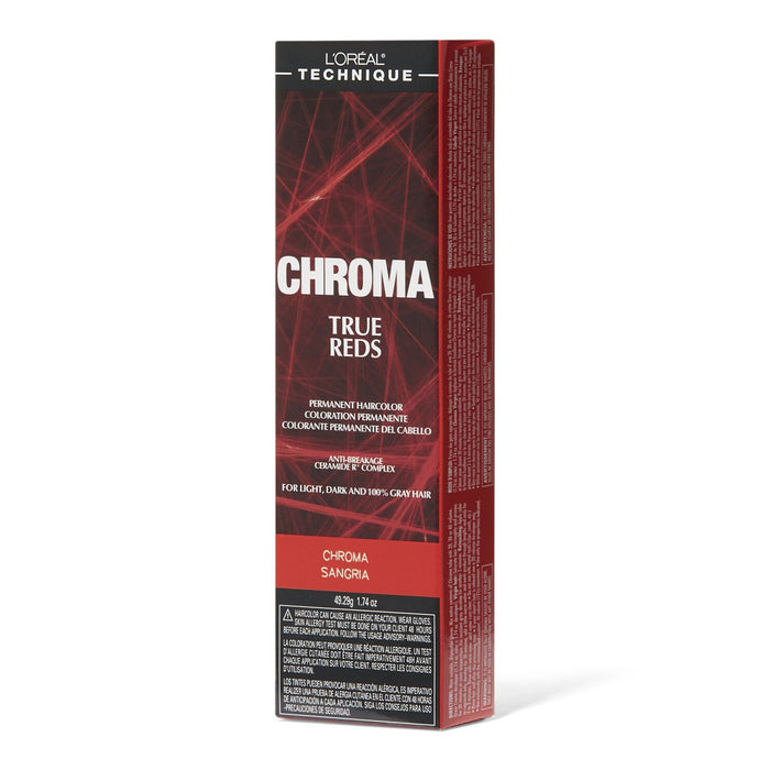 L'Oreal CHROMA True Reds Hair Color 1.74 oz. Chroma Sangria