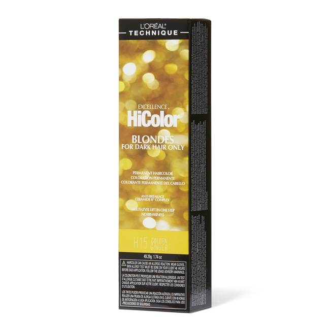 L'Oreal Excellence HiColor - Blondes for Dark Hair Only 1.74 oz. H15 Golden Ginger