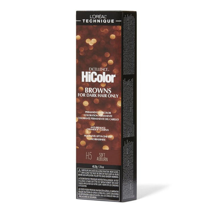 L'Oreal Excellence HiColor - Browns for Dark Hair Only 1.74 oz. H5 Soft Auburn