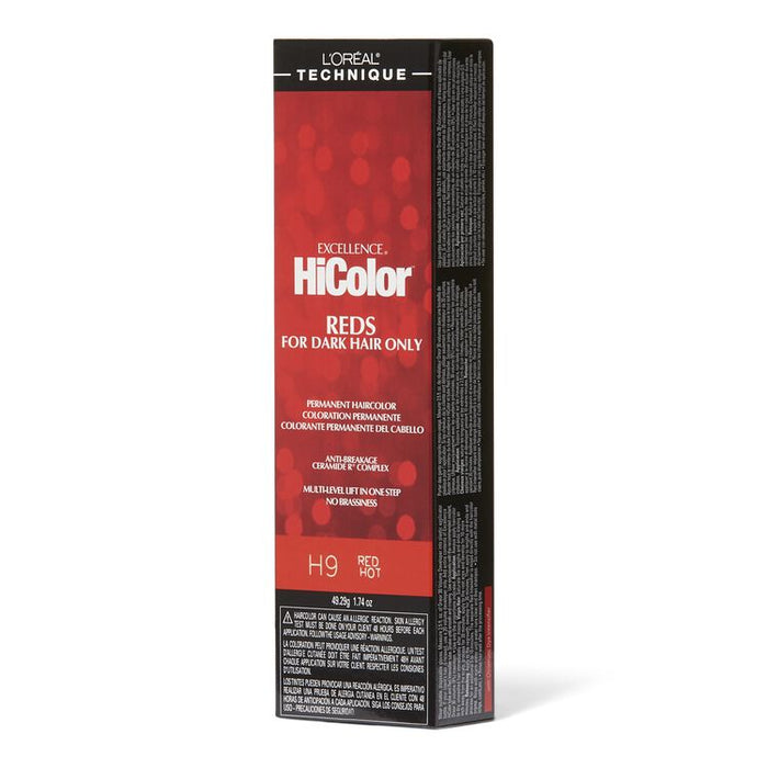 L'Oreal Excellence HiColor - Reds for Dark Hair Only 1.74 oz. H9 Red Hot