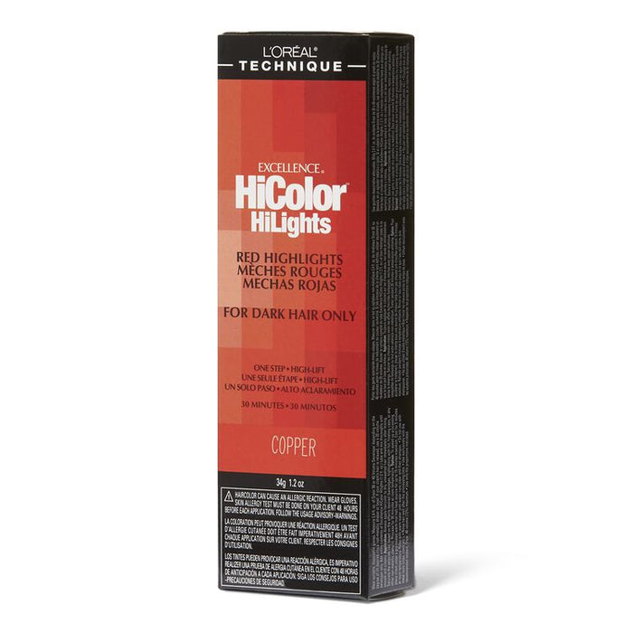 L'Oreal Excellence HiColor HiLights - Red Highlights for Dark Hair Only 1.2 oz. Copper