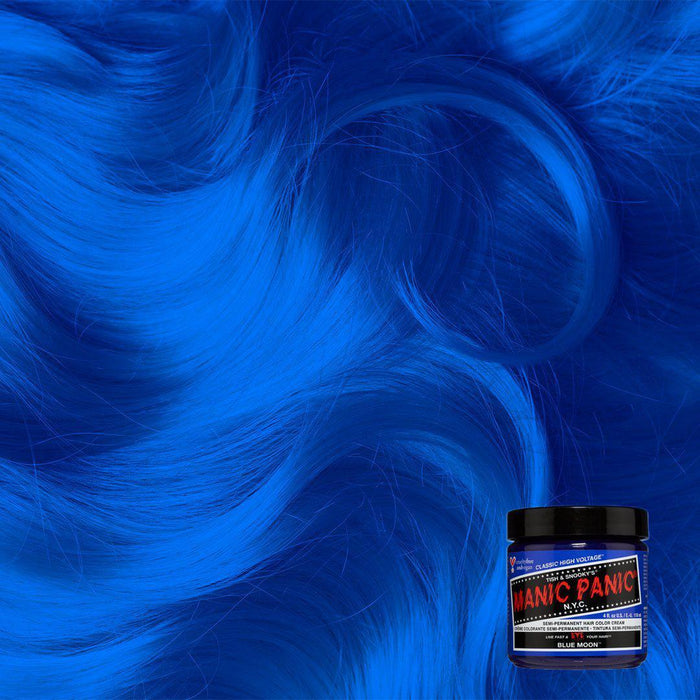 Manic Panic Semi Permanent Hair Color 4oz. Blue Moon