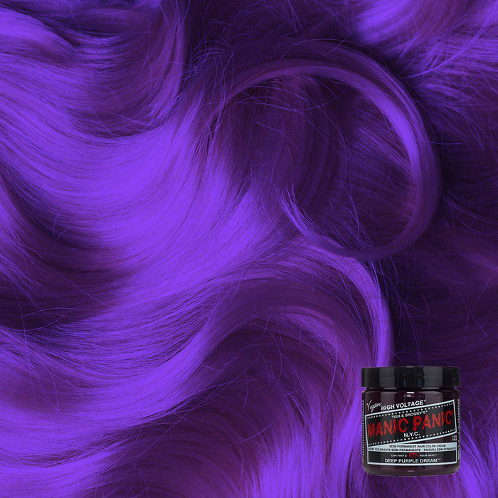 Manic Panic Semi Permanent Hair Color 4oz. Deep Purple Dream