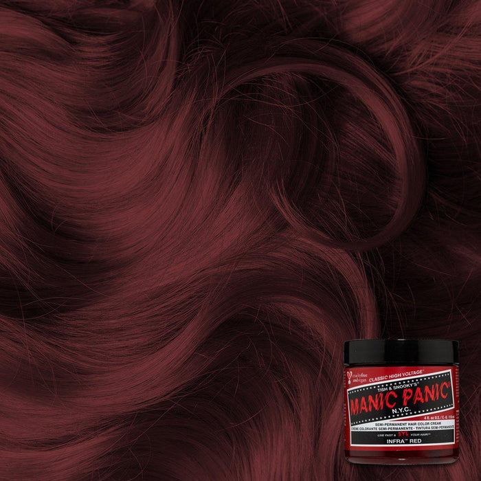 Manic Panic Semi Permanent Hair Color 4oz. Infra Red