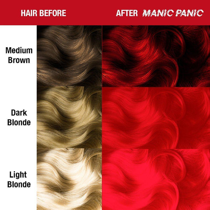 Manic Panic Semi Permanent Hair Color 4oz. Pillarbox Red