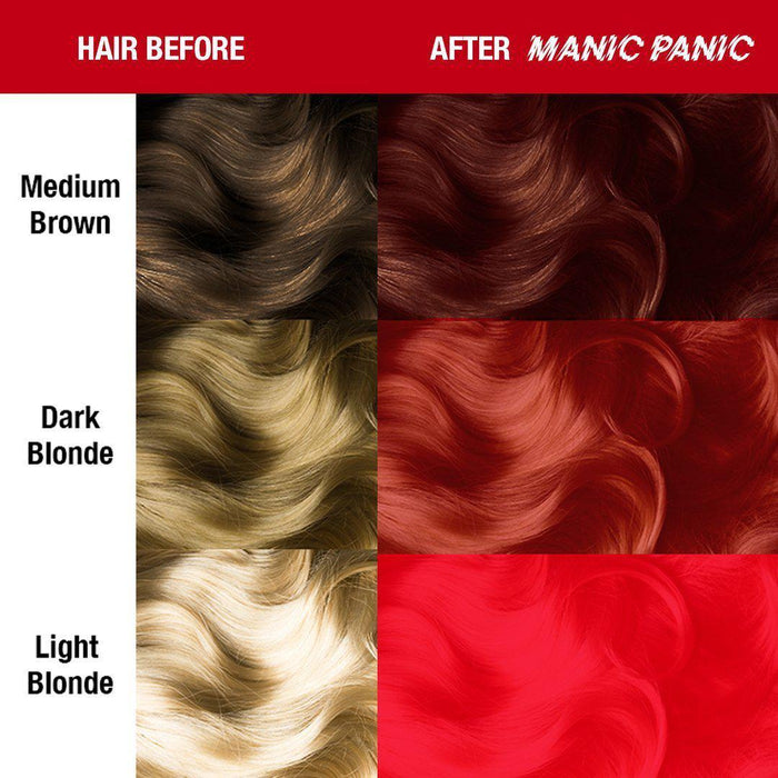 Manic Panic Semi Permanent Hair Color 4oz. Red Passion