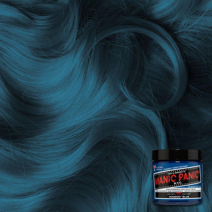 Manic Panic Semi Permanent Hair Color 4oz. Voodoo Blue
