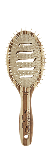 Olivia Garden Eco-Friendly Natural Bamboo Paddle Brush Ionic Vented