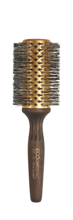 Olivia Garden EcoCeramic Soft Bristles Round Hair Brush 3"