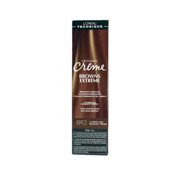 L'Oreal Excellence Creme Browns Extreme BR2 Extreme Dark Burgundy Brown