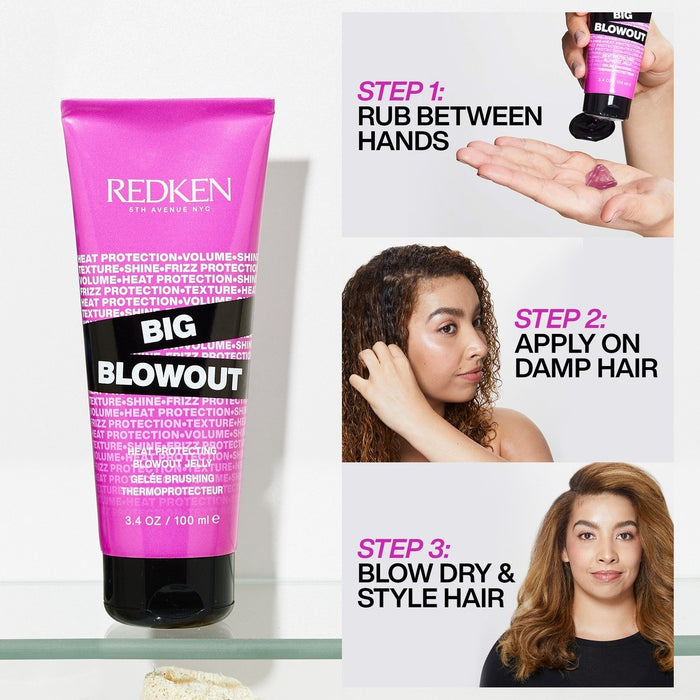 How to Use Redken Big Blowout Heat Protecting Jelly