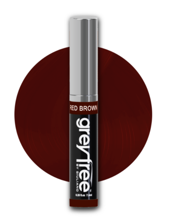 Greyfree Temporary Hair Color Mascara Red Brown