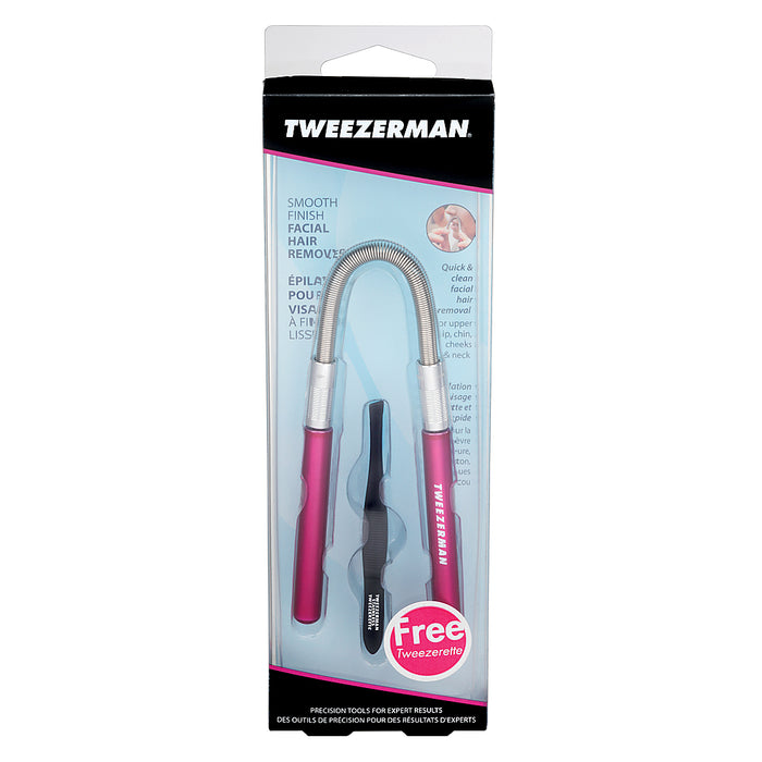 Tweezerman Smooth Finish Facial Hair Remover Pink (Comes With Free Tweezerette)