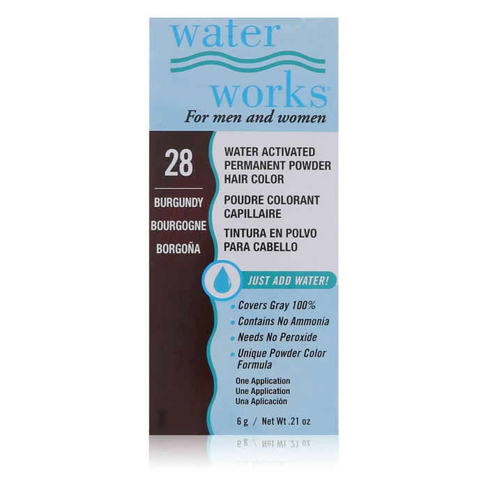 Water Works Water Activated Permanent Hair Color #28 Burgundy