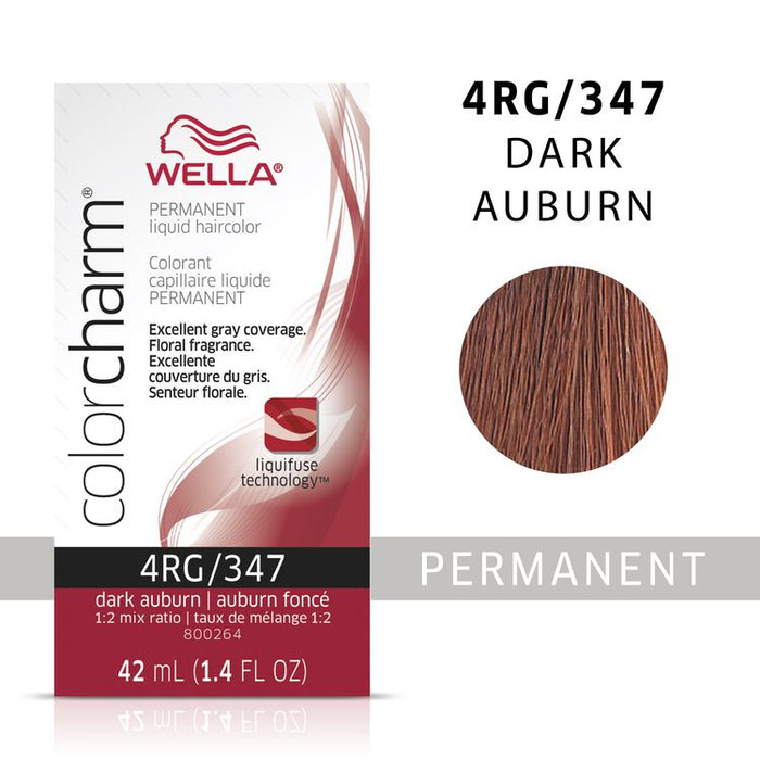 Wella Color Charm Permanent Liquid Color 1.4oz. 4RG Dark Auburn