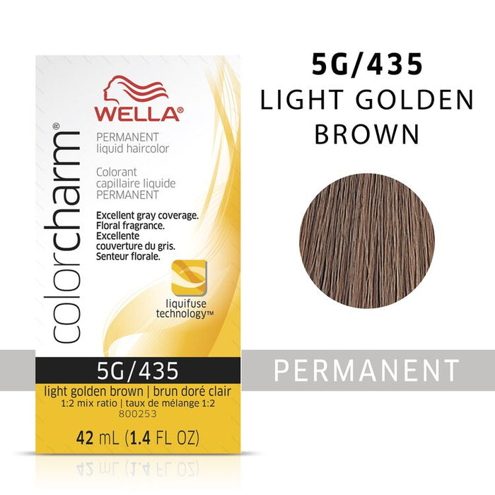 Wella Color Charm Permanent Liquid Color 1.4oz. 5G Light Golden Brown