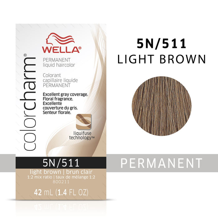 Wella Color Charm Permanent Liquid Color 1.4oz. 5N Light Brown