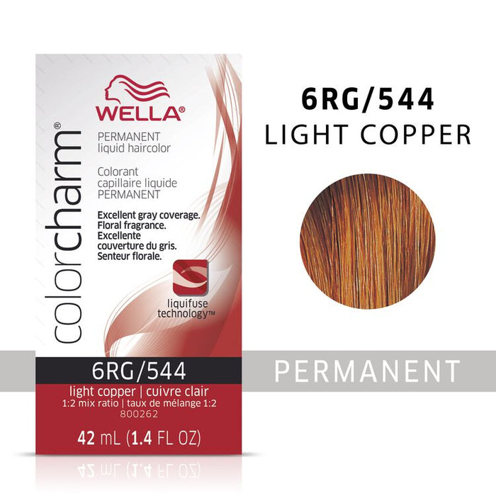 Wella Color Charm Permanent Liquid Color 1.4oz. 6RG Light Copper