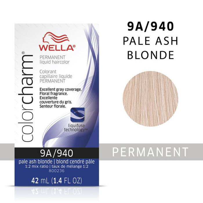 Wella Color Charm Permanent Liquid Color 1.4oz. 9A Pale Ash Blonde