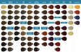 Vivitone Permanent Cream Hair Color 3oz. - Color Chart
