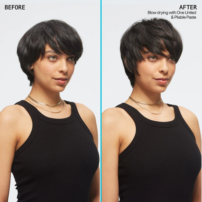 Redken Pliable Styling Paste Before and After